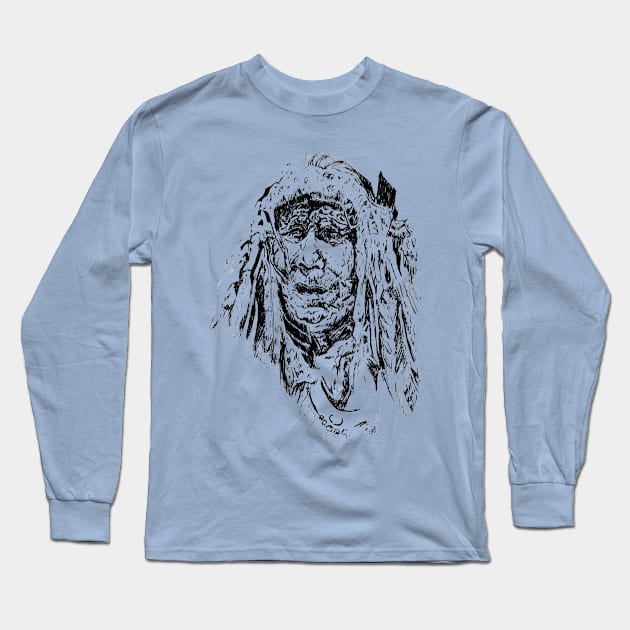 old man Long Sleeve T-Shirt by Cryptid Kitty